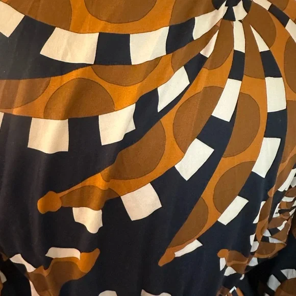 FARM Rio Orange and Black Long Sleeve Dress - Picture 3 of 12